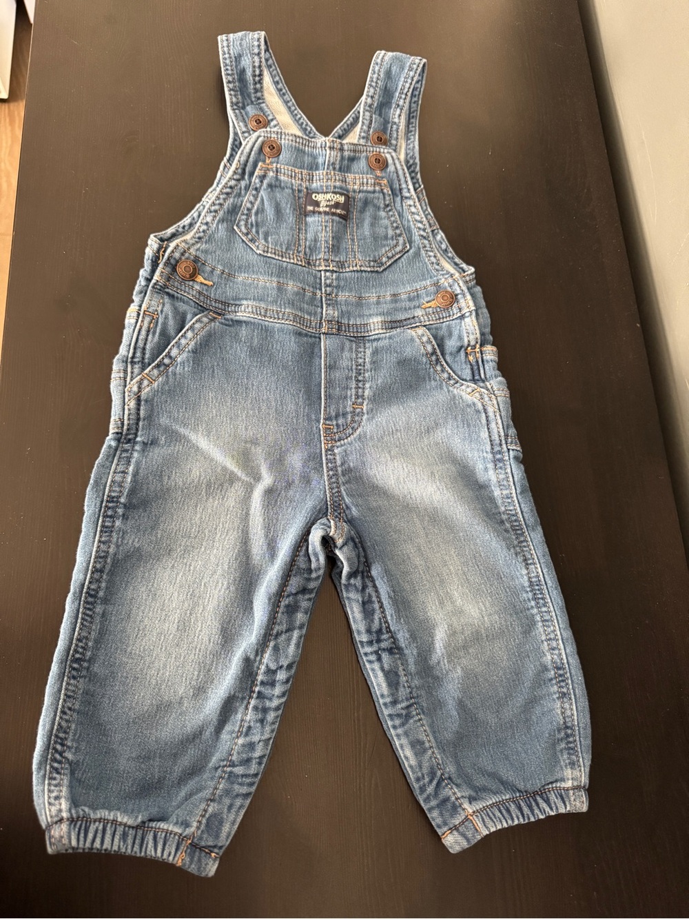 Size 12 Months Oshkosh Baby B’Gosh Vestbak Denim Overalls
